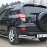 Защита заднего бампера d63х42 уголки RUSSTAL Toyota RAV4 (2010-2012)