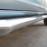 Пороги труба d76 с накладкой вариант 1 RUSSTAL Volkswagen Amarok (2009-2015)