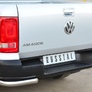 Защита заднего бампера уголки d63/d42 RUSSTAL Volkswagen Amarok (2009-2015)