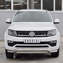 Защита переднего бампера d63 волна-75х42 дуга RUSSTAL Volkswagen Amarok (2016-2023)