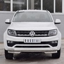 Защита переднего бампера d63 секция-d63 уголки RUSSTAL Volkswagen Amarok (2016-2023)