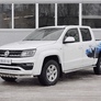 Защита переднего бампера d63 секция-d63 уголки+d42 зубы RUSSTAL Volkswagen Amarok (2016-2023)