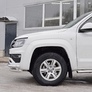 Защита переднего бампера d63 секция-d63 уголки+d42 зубы RUSSTAL Volkswagen Amarok (2016-2023)