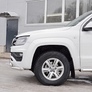 Защита переднего бампера d63 секция-75х42 дуга RUSSTAL Volkswagen Amarok (2016-2023)