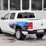 Защита заднего бампера уголки d63 секции-d42 секции RUSSTAL Volkswagen Amarok (2016-2023)