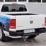 Защита заднего бампера уголки d63 секции-d42 секции RUSSTAL Volkswagen Amarok (2016-2023)