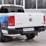 Защита заднего бампера уголки d76 секции-d42 секции RUSSTAL Volkswagen Amarok (2016-2023)
