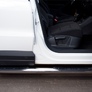 Пороги труба d76 с накладками вариант 1 RUSSTAL Volkswagen Tiguan Track & Field (2011-2017)