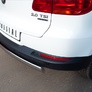 Защита заднего бампера d75х42 овал RUSSTAL Volkswagen Tiguan Track & Field (2011-2016)