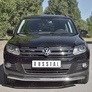 Защита переднего бампера d63 секции RUSSTAL Volkswagen Tiguan Sport & Style (2011-2016)