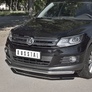 Защита переднего бампера d63 секции RUSSTAL Volkswagen Tiguan Sport & Style (2011-2016)