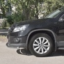 Защита переднего бампера d63 секции RUSSTAL Volkswagen Tiguan Sport & Style (2011-2016)