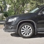 Защита переднего бампера d42 секции-d42 дуга RUSSTAL Volkswagen Tiguan Sport & Style (2011-2016)