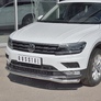 Защита переднего бампера d63 волна RUSSTAL Volkswagen Tiguan (кроме Off Road) (2017-2020)