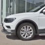 Защита переднего бампера d63 волна RUSSTAL Volkswagen Tiguan (кроме Off Road) (2017-2020)