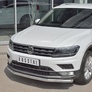 Защита переднего бампера d63 секции RUSSTAL Volkswagen Tiguan (кроме Off Road) (2017-2020)