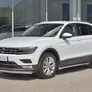 Защита переднего бампера d63 секции RUSSTAL Volkswagen Tiguan (кроме Off Road) (2017-2020)