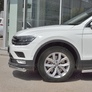 Защита переднего бампера d63 секции RUSSTAL Volkswagen Tiguan (кроме Off Road) (2017-2020)