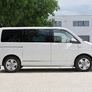 Пороги труба d63 левый вариант 1 RUSSTAL Volkswagen Caravella Transporter T6 (длинная база) (2016-2020)