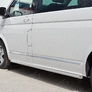 Пороги труба  d42 правый RUSSTAL Volkswagen Caravella Transporter T6 (длинная база) (2016-2020)