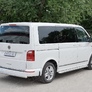 Защита заднего бампера d63 дуга RUSSTAL Volkswagen Caravella Transporter T6 (длинная база) (2016-2020)