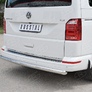 Защита заднего бампера d63 дуга RUSSTAL Volkswagen Caravella Transporter T6 (длинная база) (2016-2020)