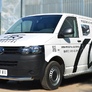 Защита переднего бампера d63 секции RUSSTAL Volkswagen Transporter kasten T5 (2010-2015)