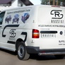 Защита заднего бампера d63 RUSSTAL Volkswagen Transporter kasten (2003-2009)