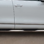 Пороги труба d76 с накладками вариант 1 RUSSTAL Volkswagen Touareg (2010-2013)