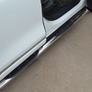 Пороги труба d76 с накладками вариант 3 RUSSTAL Volkswagen Touareg (2010-2013)