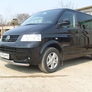 Защита переднего бампера d57+d57 двойная Volkswagen Multivan (2003-2009)