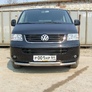 Защита переднего бампера d57+d57 двойная Volkswagen Multivan (2003-2009)