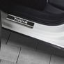 Накладки на пороги карбон с надписью RUSSTAL для Volkswagen Tiguan (2017-2010)