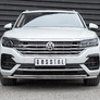 Защита переднего бампера d42 секции-d42 дуга RUSSTAL Volkswagen Touareg (not 2.0 TSI) (2018-2024)