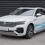 Защита переднего бампера d63 секции-d75x42 дуга RUSSTAL Volkswagen Touareg (not 2.0 TSI) (2018-2024)