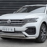 Защита переднего бампера d63 секции-d75x42 дуга RUSSTAL Volkswagen Touareg (not 2.0 TSI) (2018-2024)