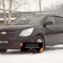 Зимняя заглушка решетки радиатора Chevrolet Cobalt седан (2013-2020)