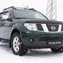 Зимняя заглушка решетки радиатора и переднего бампера Nissan Navara (2005-2010)