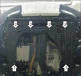Защита картера и КПП (сталь) Motodor Suzuki Sx4 (2006-2013)