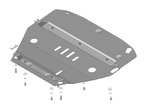 Защита картера и КПП (сталь) Motodor для Mini Countryman (2010-2021)