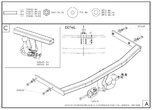 Фаркоп оцинкованный Galia для Volkswagen Golf (2003-2013)