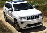 Пороги алюминиевые Black Jeep Grand Cherokee (2010-2023)