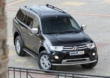 Пороги алюминиевые Premium Mitsubishi Pajero Sport  (2008-2016)