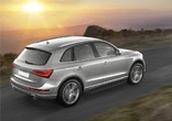 Пороги алюминиевые Black Audi Q5  (2008-2017)