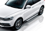 Пороги алюминиевые Slitkoff Standart Silver серебристые Zotye Coupa (2018-2021)