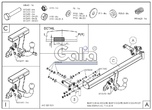 Фаркоп оцинкованный Galia для BMW 3-Series (1998-2005)