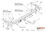 Фаркоп Imiola для Citroen C5 лифтбек (2000-2004)