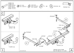 Фаркоп оцинкованный Galia для Citroen Xsara универсал (1998-2005)