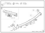 Фаркоп оцинкованный Galia для Citroen C2 (2003-2009)
