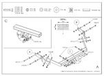 Фаркоп оцинкованный Galia для Peugeot Partner (2008-2024)